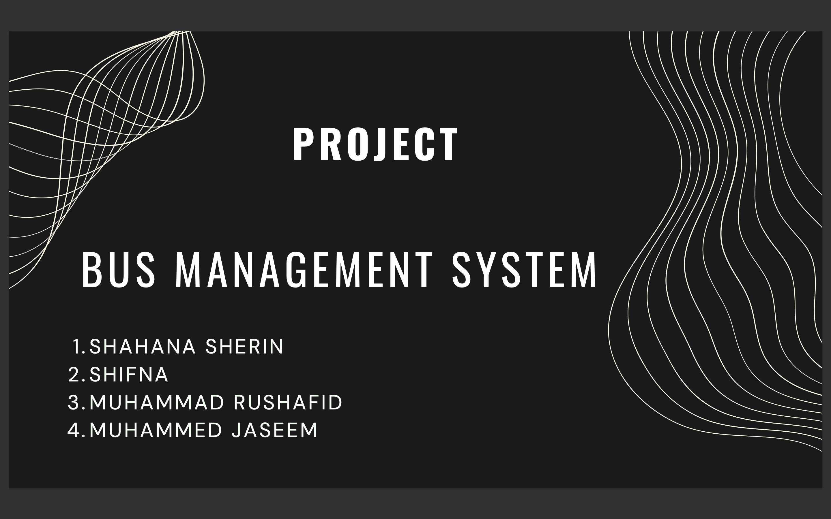 Bus Management System